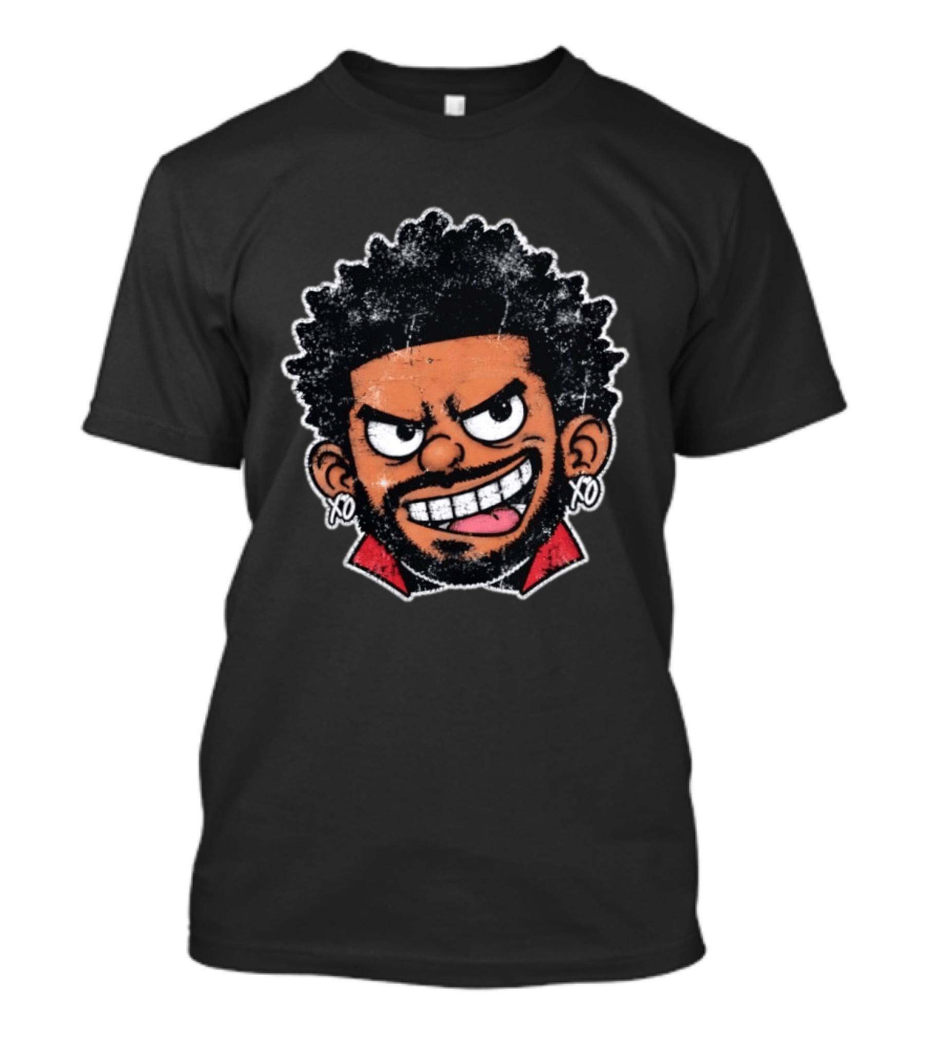 The Weeknd XO Earrings Cartoon T-Shirt