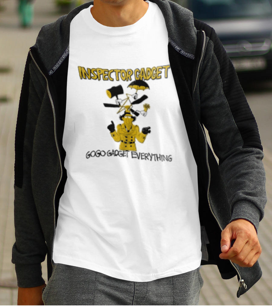 Inspector Gadget GoGo Gadget Everything Phrases And Iconic Imagery From The Classic Animated Series T-Shirt