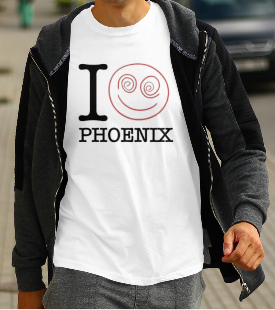 I Love Phoenix Spiral Smile Face T-Shirt
