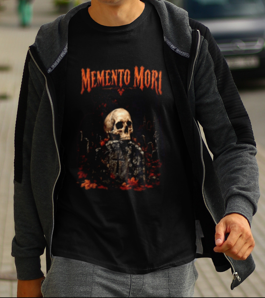 Memento Mori Skull Graveyard Gothic T-Shirt