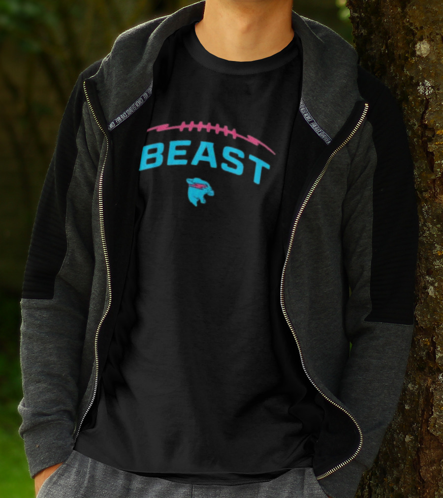 Mrbeast Store Beast Football Panther T-Shirt