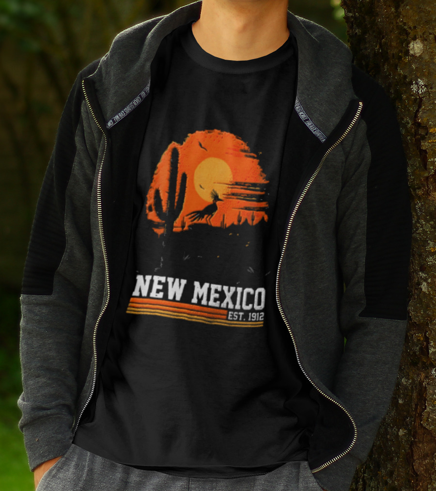 New Mexico Cactus Desert Vibes Est. 1912 Sun T-Shirt