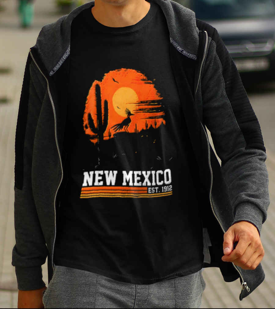 New Mexico Cactus Desert Vibes Est. 1912 Sun T-Shirt