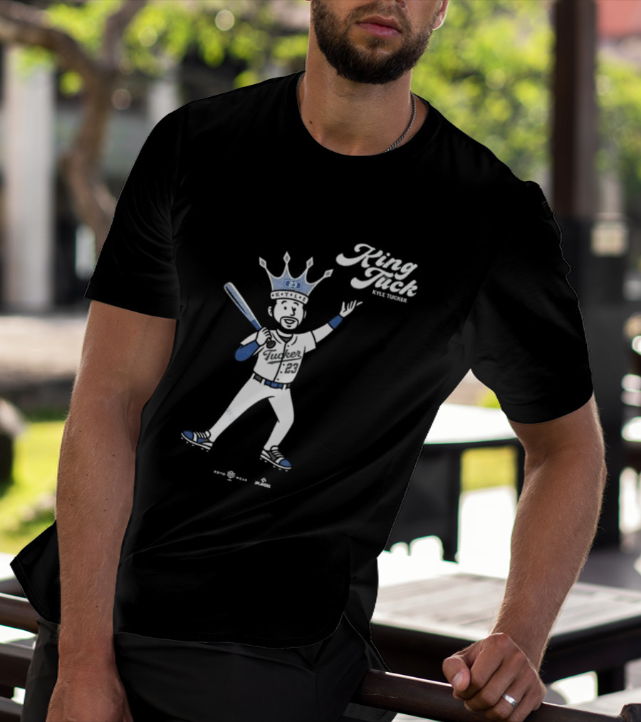 King Tuck Kyle Tucker Baseball 23 Crown Blue T-Shirt