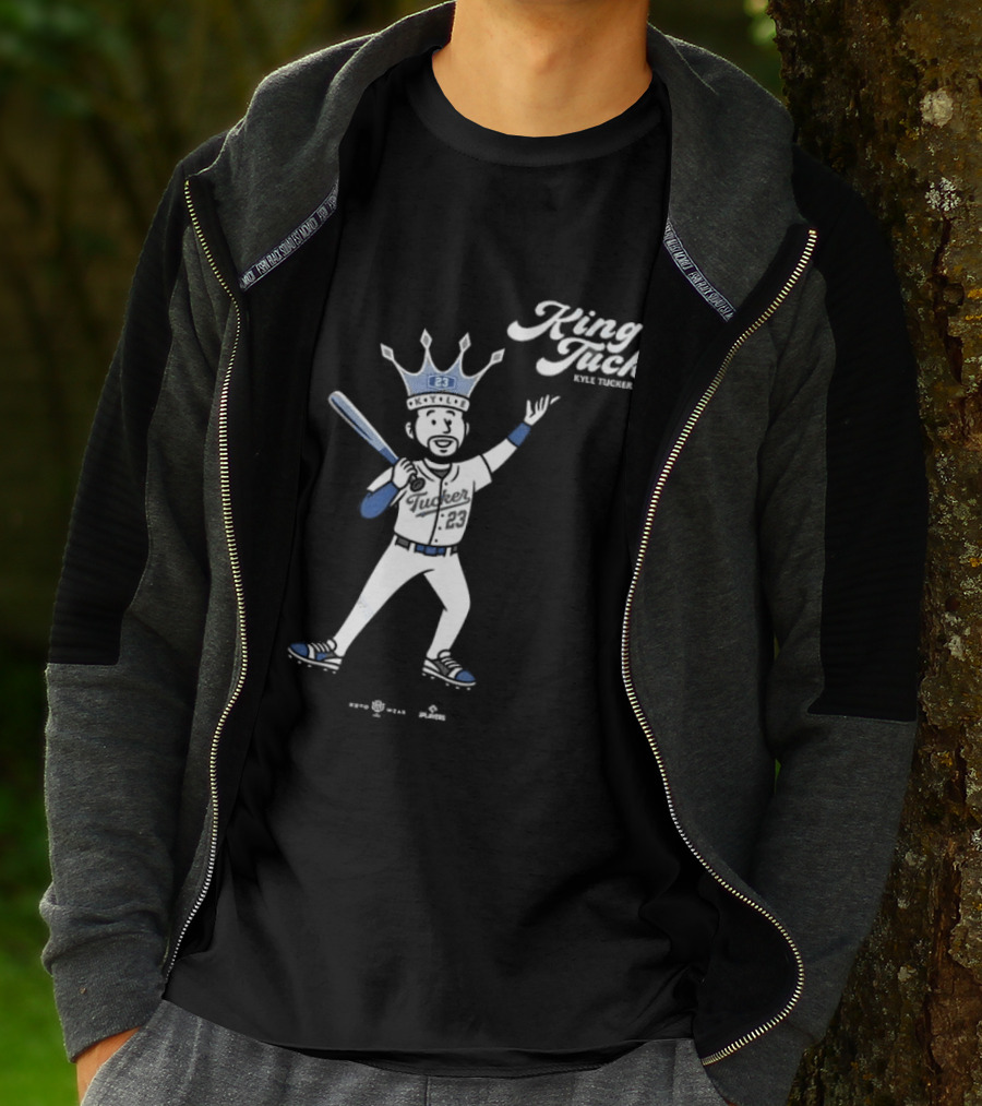 King Tuck Kyle Tucker Baseball 23 Crown Blue T-Shirt