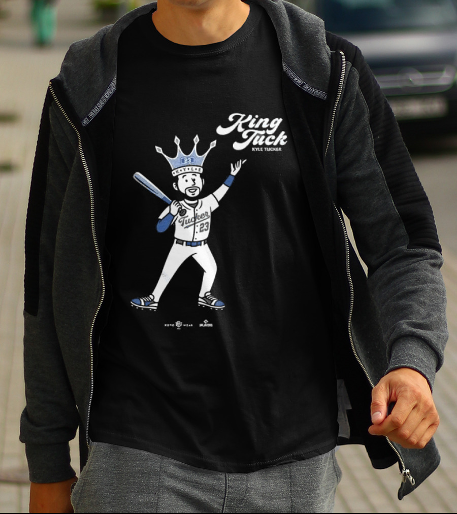 King Tuck Kyle Tucker Baseball 23 Crown Blue T-Shirt