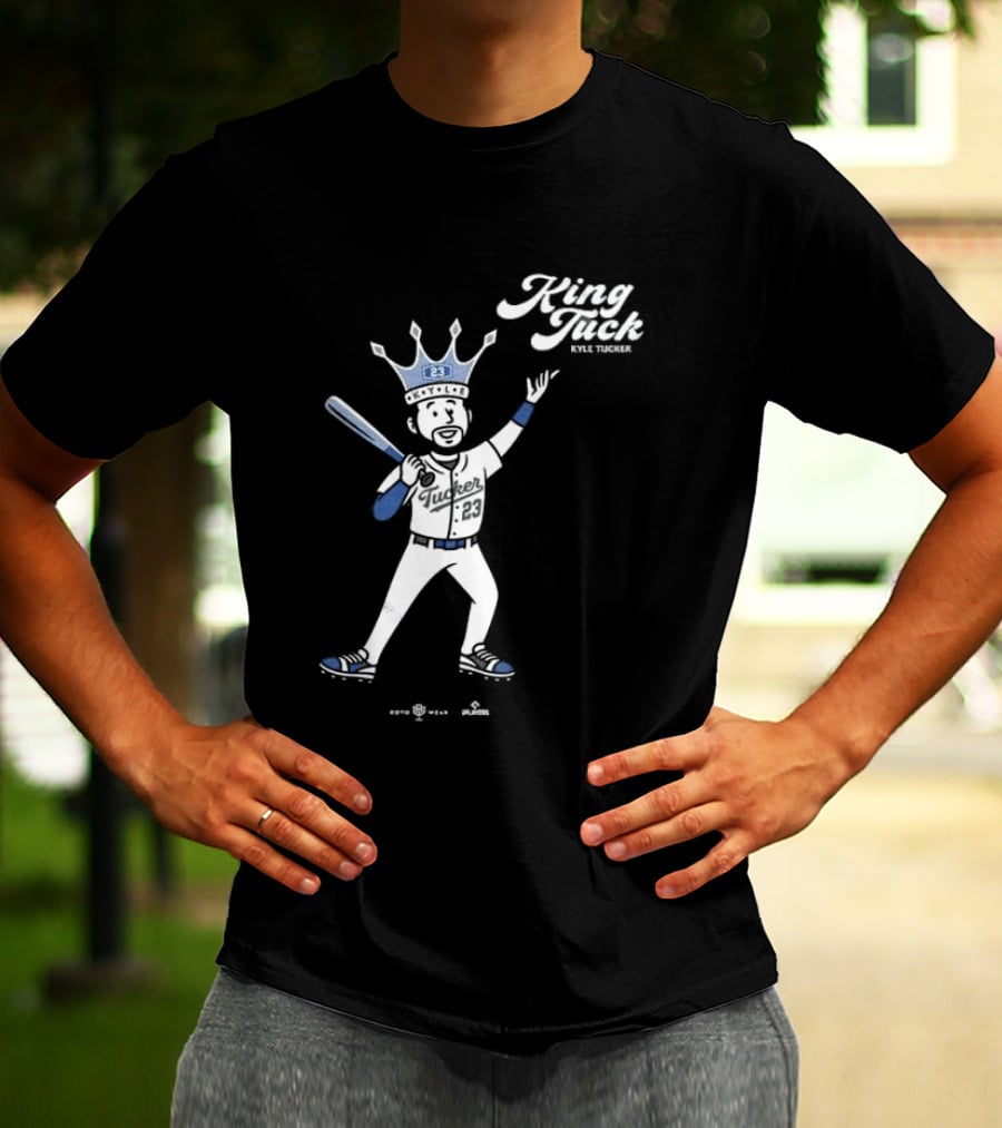 King Tuck Kyle Tucker Baseball 23 Crown Blue T-Shirt