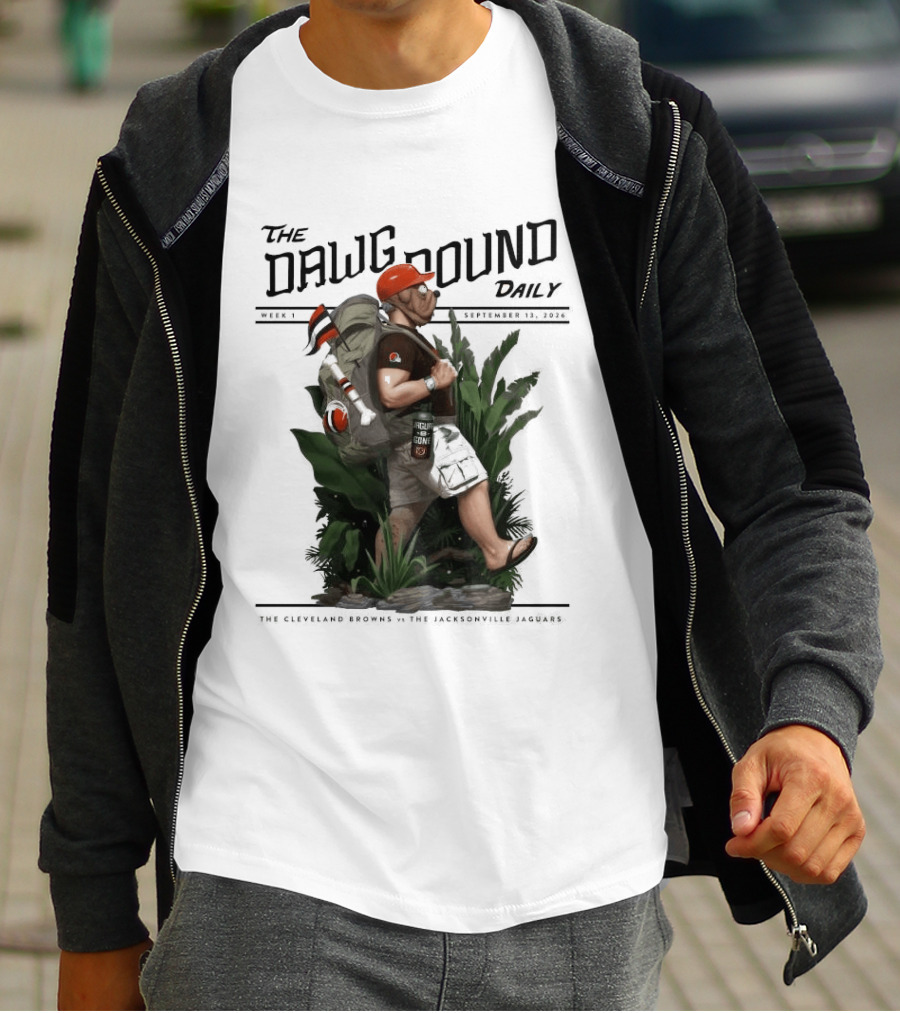 The Dawg Pound Daily September 13 2026 Cleveland Browns Vs Jacksonville Jaguars Week 1 T-Shirt