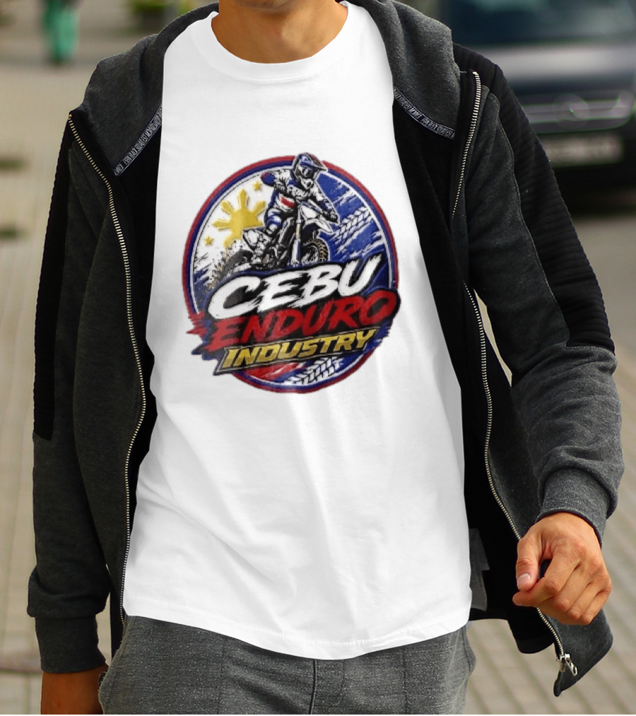 Cebu Enduro Industry Motocross Rider Dirt Bike Philippine Sun Adventure T-Shirt
