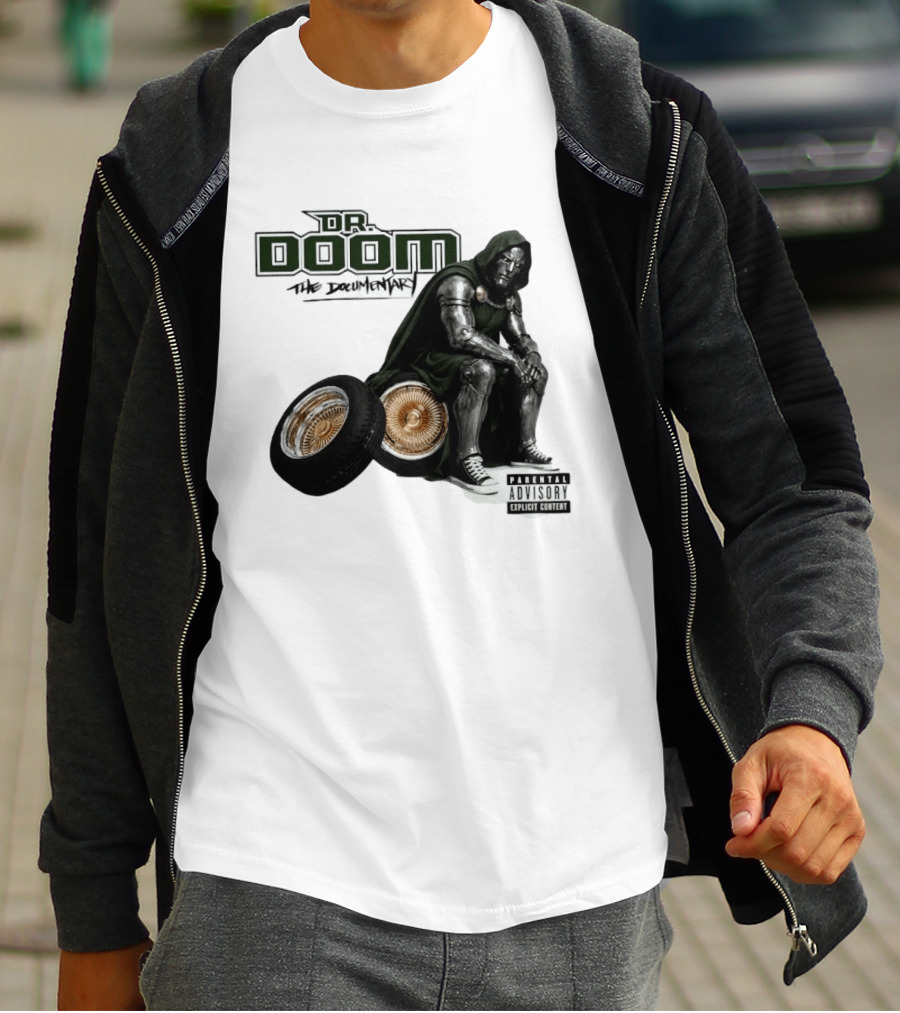 Dr Doom The Documentary Marvel Hip Hop Parental Advisory T-Shirt