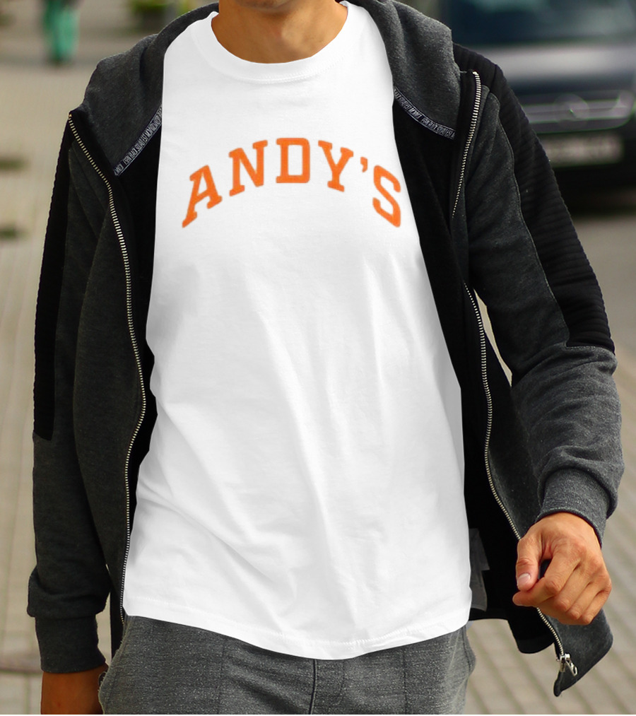 Andy's Frozen Custard Pumpkin Mockneck Eatandys Store T-Shirt