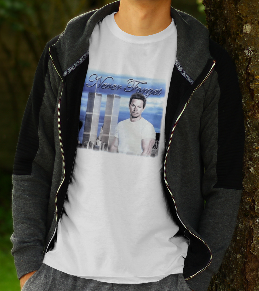 Never Forget Twin Towers Mark Wahlberg T-Shirt