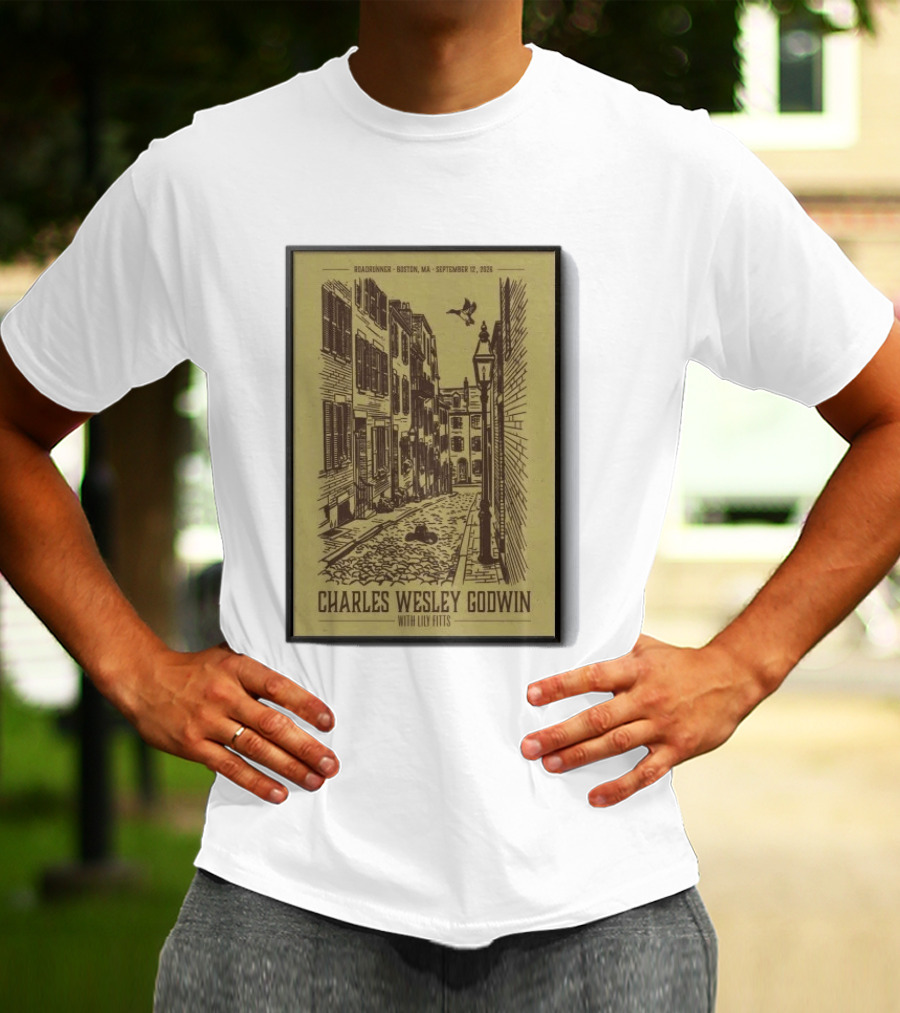 Roadrunner Boston MA September 12 2026 Charles Wesley Godwin With Lily Fitts T-Shirt