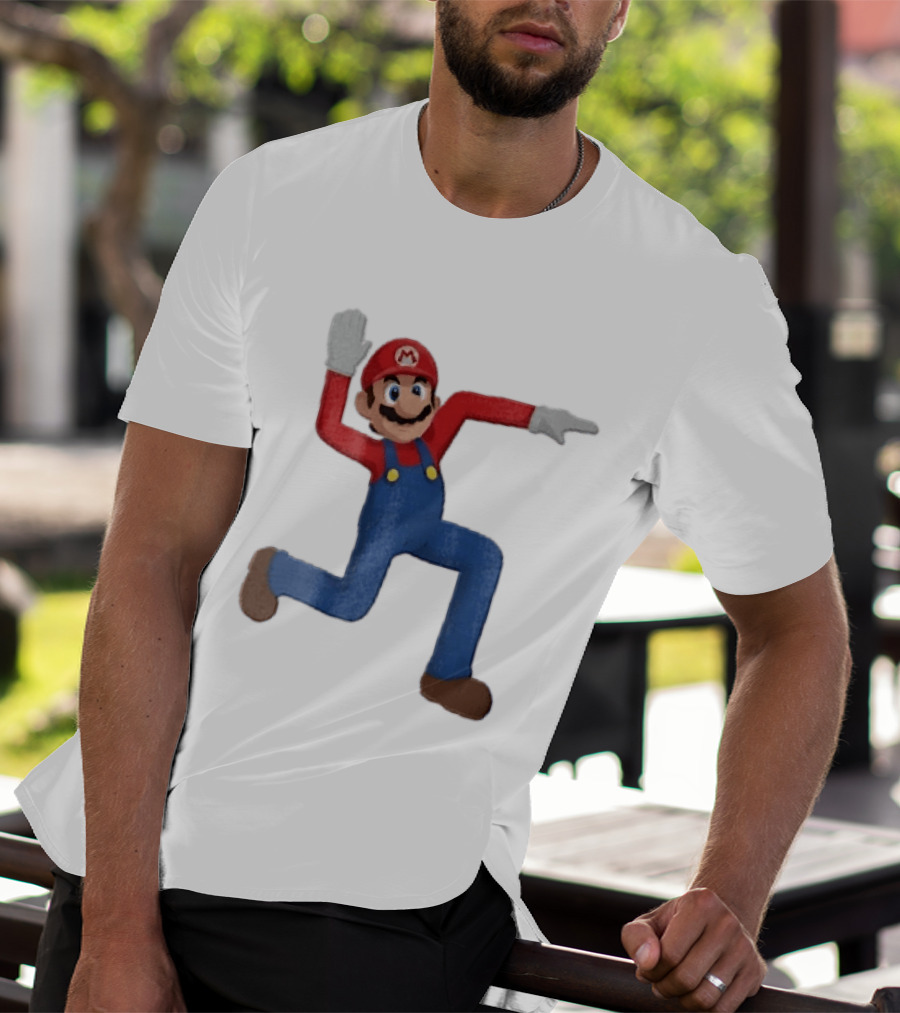 Super Mario Plumber Bent Arms And Legs Pose T-Shirt