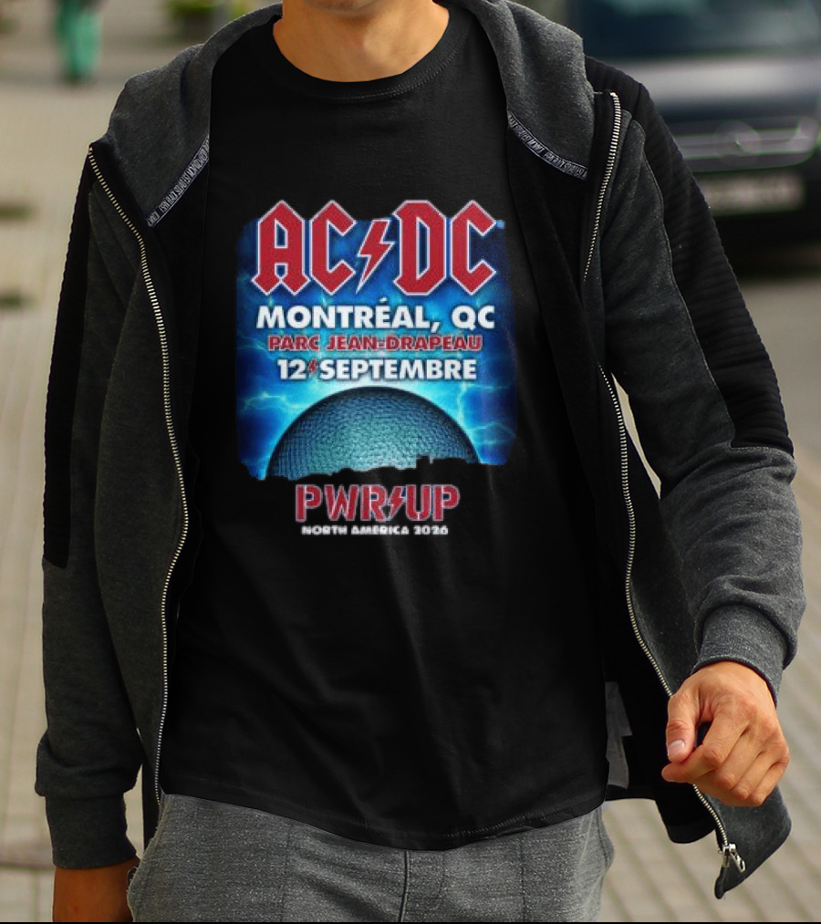 ACDC Montreal QC Parc Jean Drapeau 12 Septembre Pwr Up Tour T-Shirt