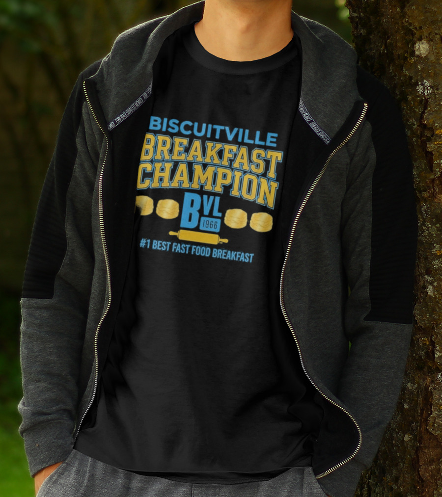 Biscuitville Breakfast Champion Best Fast Food Breakfast T-Shirt