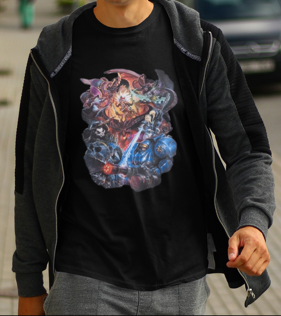 Blizzard Store Heroes Of The Storm Characters Mineral Wash T-Shirt