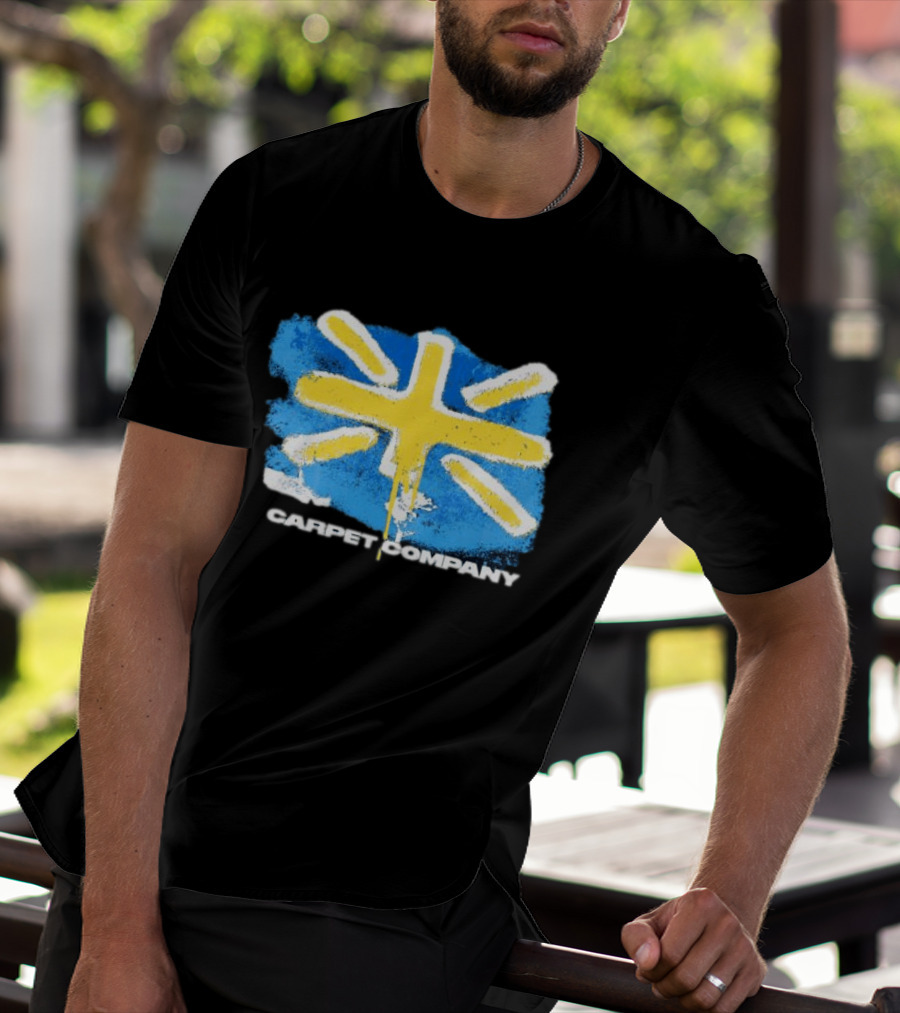 Carpet Company Union Jack Blue Yellow Cross T-Shirt