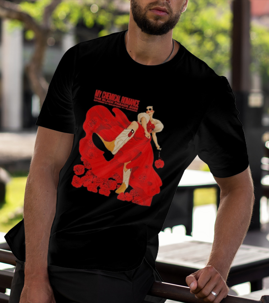 My Chemical Romance The Black Parade 2026 San Antonio September 12 Aladome Flower Dress Cowboy Boots T-Shirt