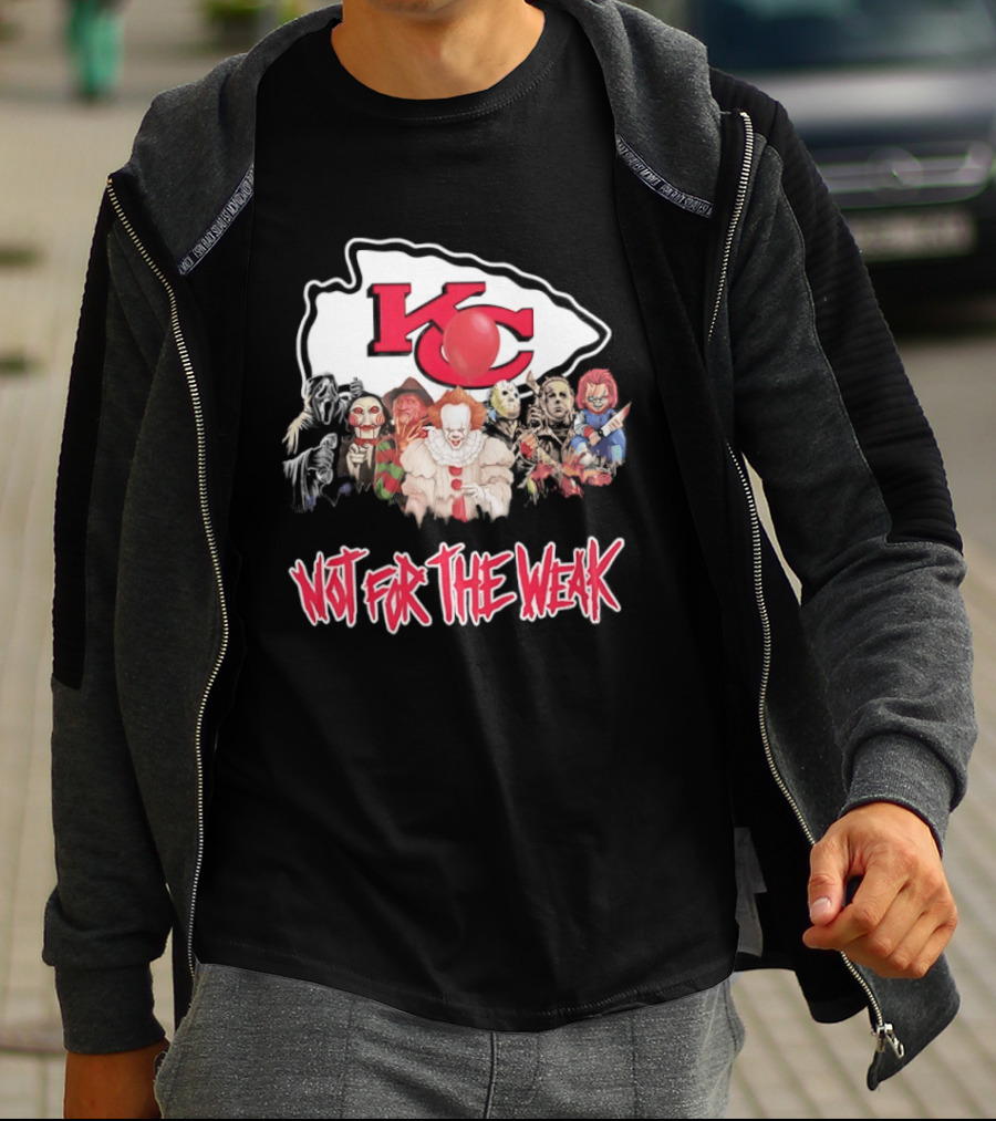 Kansas City Chiefs Horror Characters Halloween Squad Not For The Weak T-Shirt