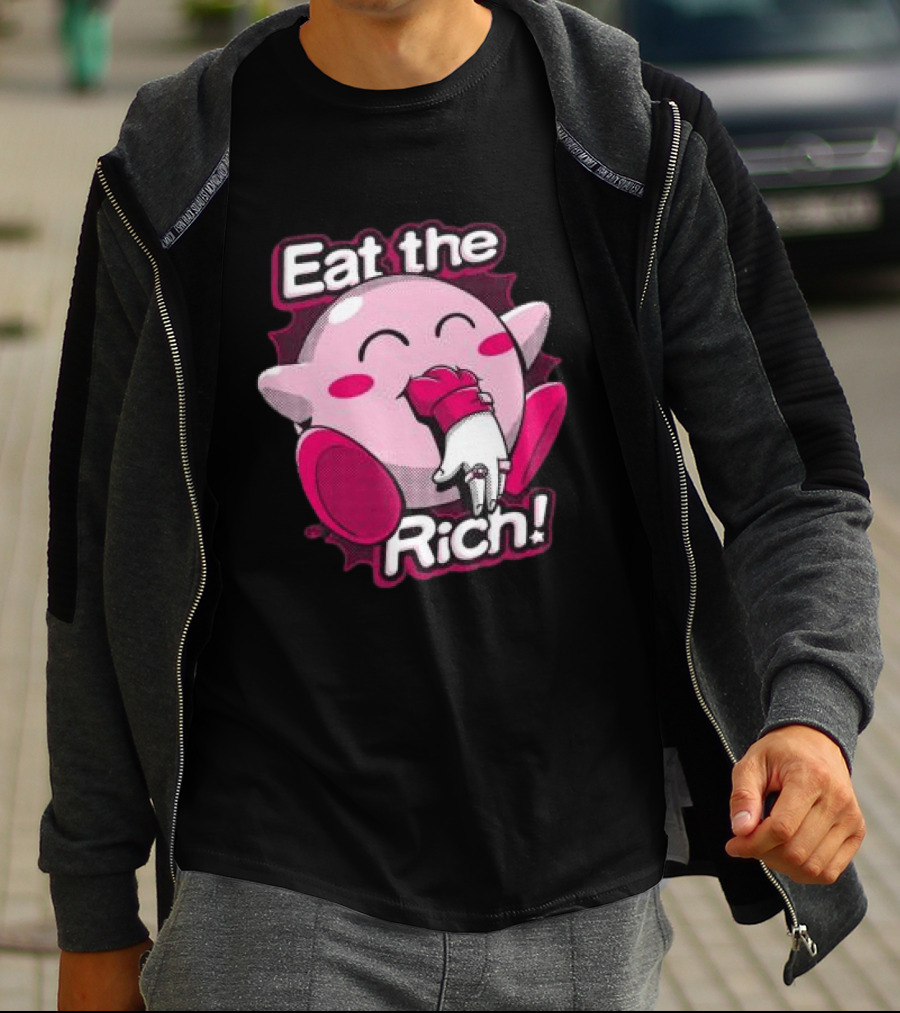 Punkwithacamera Store Eat The Rich Clay Graham Kirby Eating Hand T-Shirt