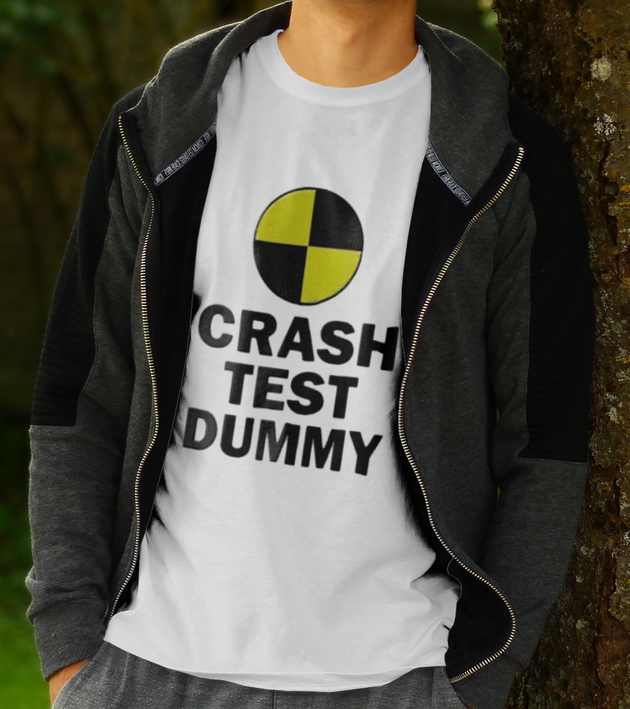 Crash Test Dummy Yellow Black Checkerboard Marker T-Shirt