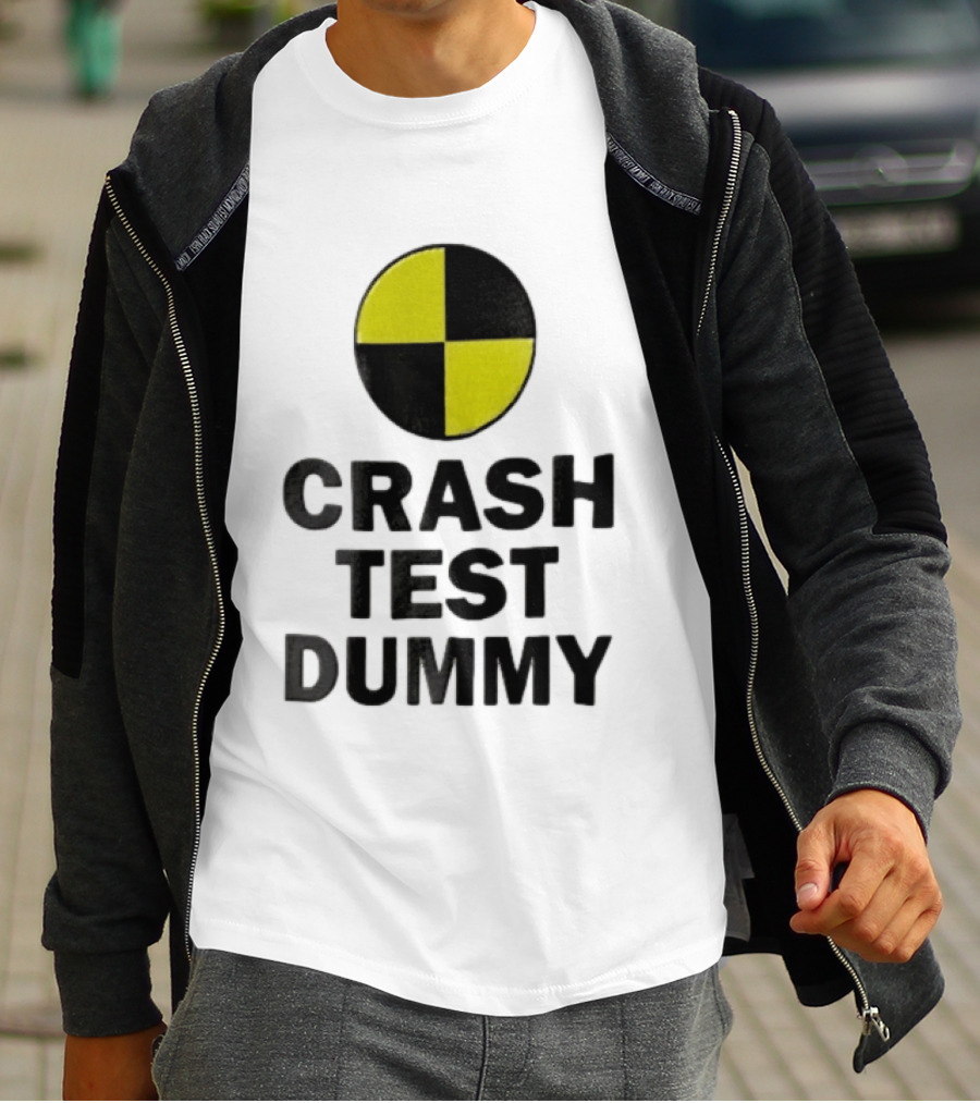 Crash Test Dummy Yellow Black Checkerboard Marker T-Shirt