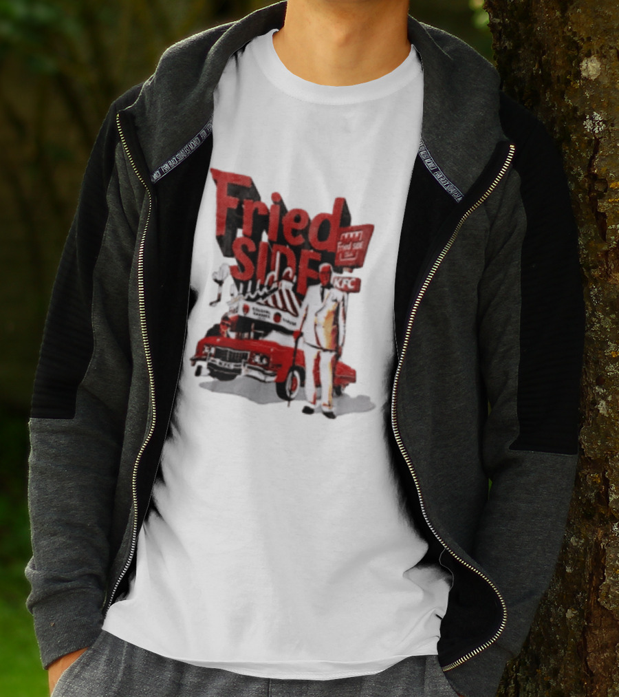 Fried Side Club KFC Colonel Sanders Kentucky Fried Luude Car T-Shirt