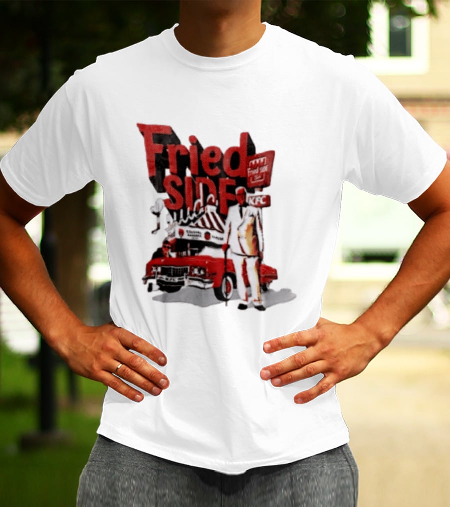 Fried Side Club KFC Colonel Sanders Kentucky Fried Luude Car T-Shirt