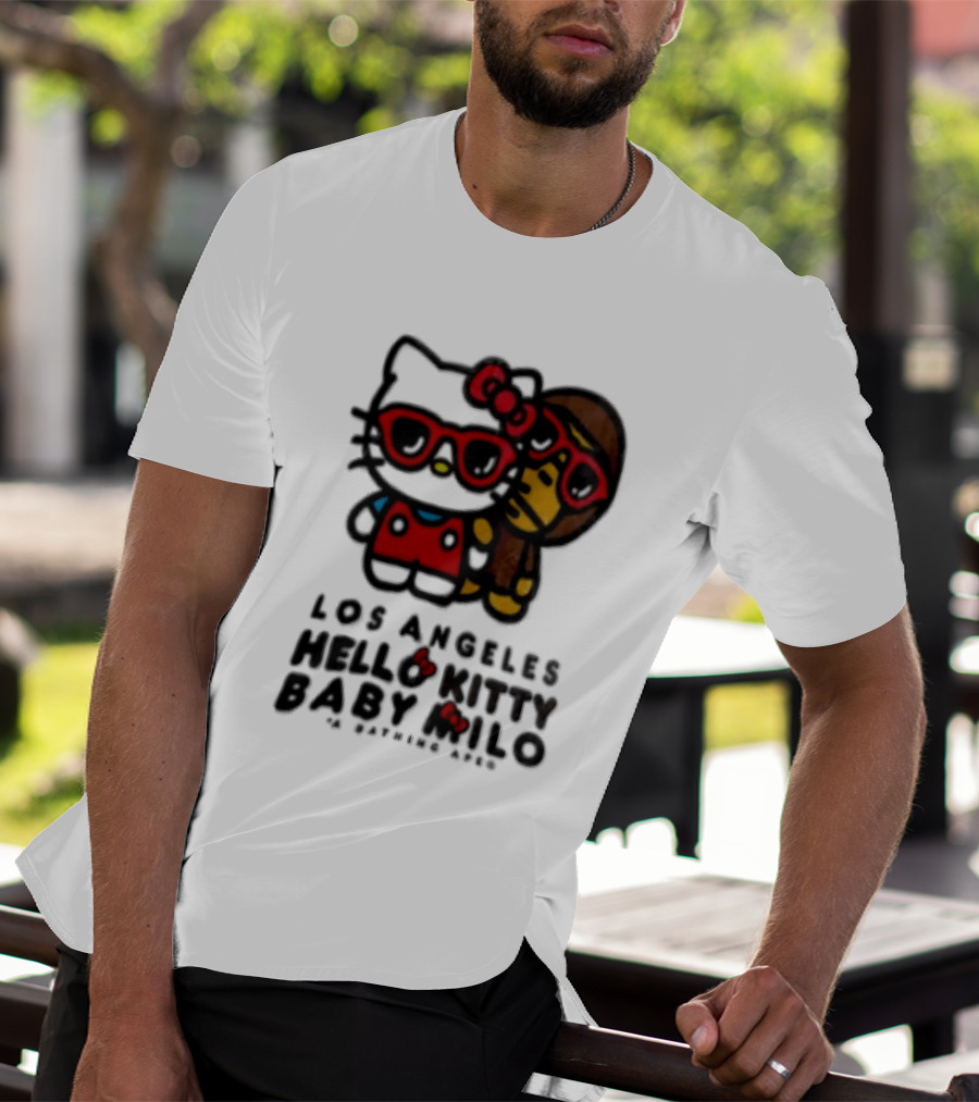 Los Angeles Hello Kitty Baby Milo A Bathing Ape Collaboration T-Shirt