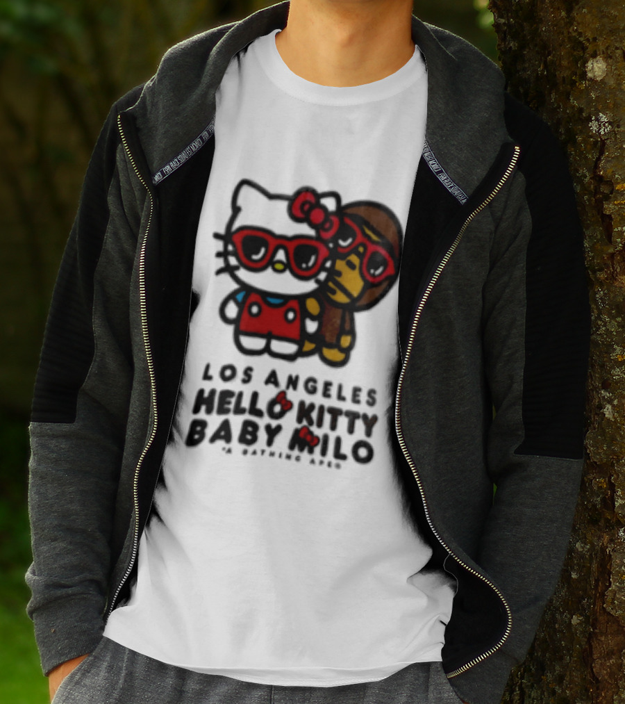 Los Angeles Hello Kitty Baby Milo A Bathing Ape Collaboration T-Shirt