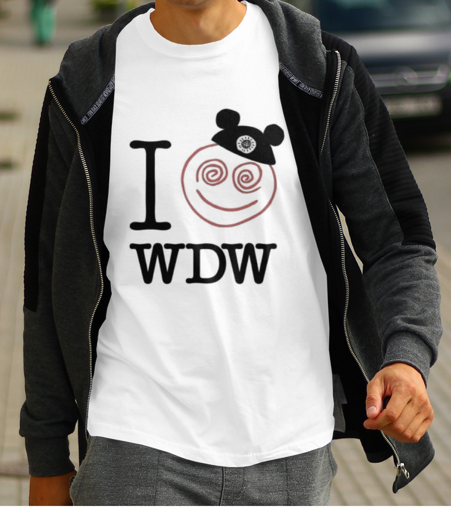 I Love WDW Smiley Face With Mouse Ears Lostbrostradingco T-Shirt