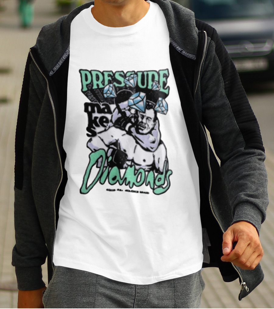 Pressure Makes Diamonds MMA Fighter Combat Sport T-Shirt