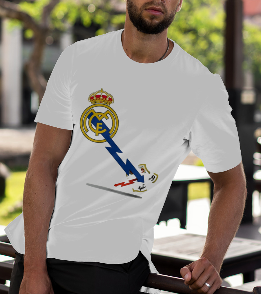 Real Madrid CF Lightning Strike Emblem MCF T-Shirt