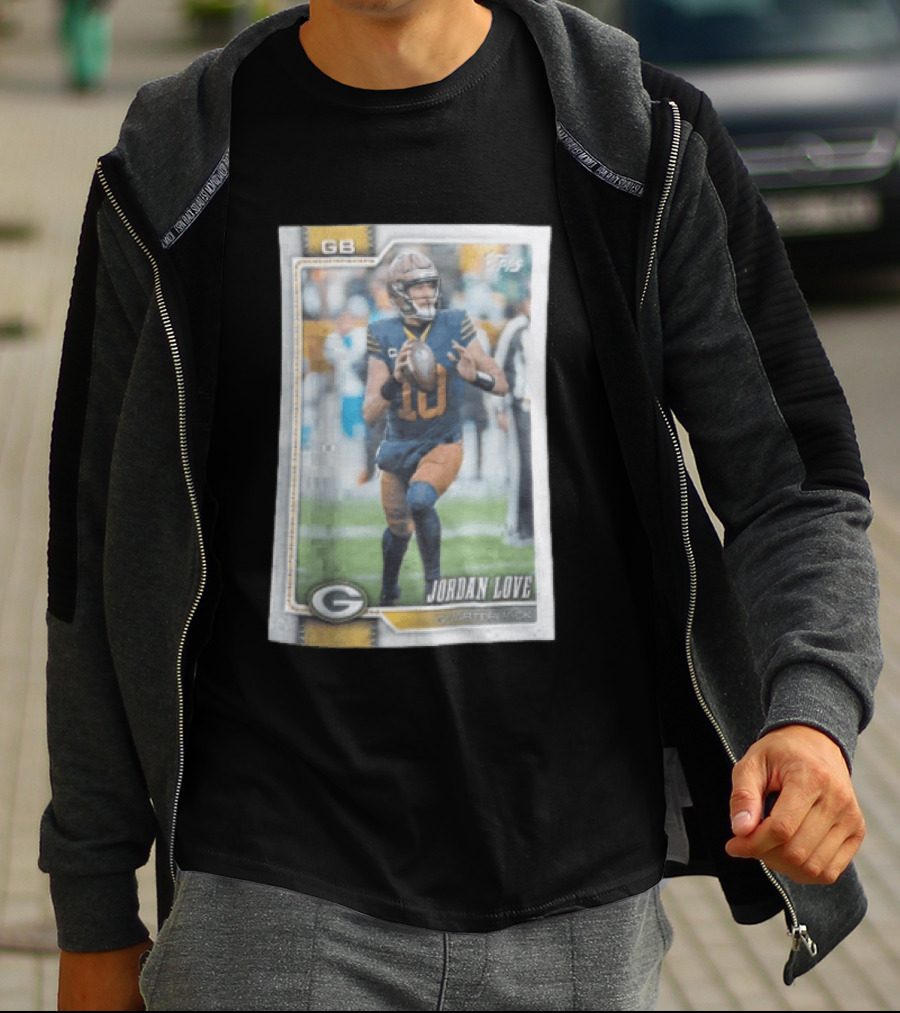 2026 Topps Jordan Love Packers GB Football Card T-Shirt