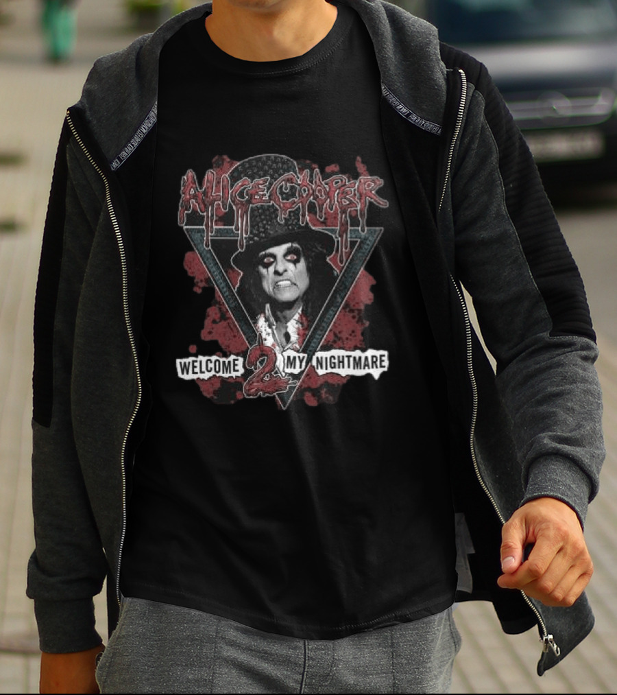 Alice Cooper Welcome 2 My Nightmare Vintage Horror T-Shirt
