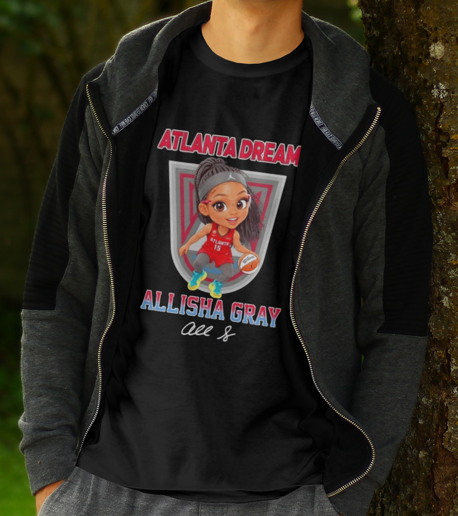 Allisha Gray Atlanta Dream 15 Chibi Character Fan T-Shirt