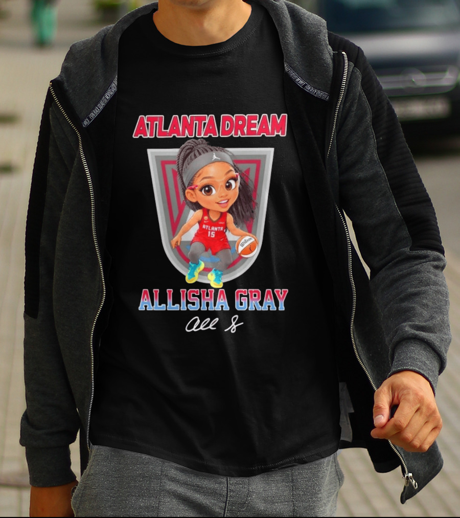 Allisha Gray Atlanta Dream 15 Chibi Character Fan T-Shirt
