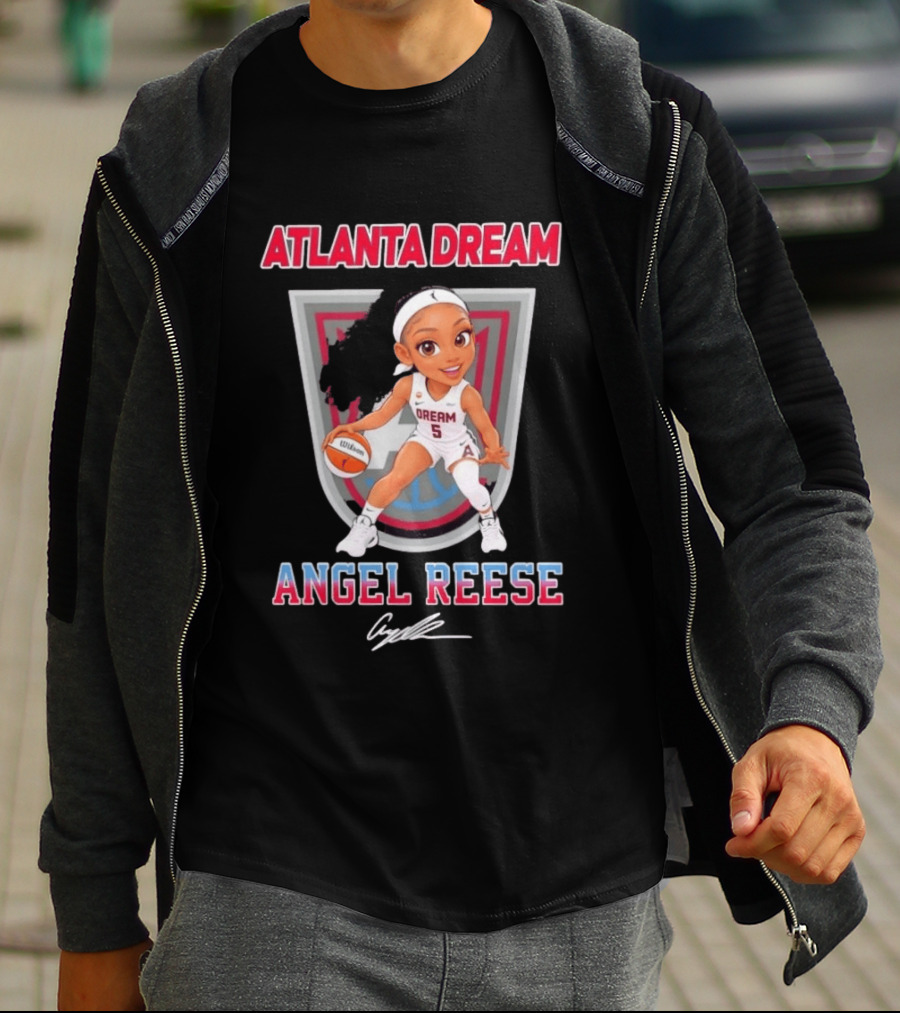 Atlanta Dream Angel Reese No 5 Chibi Basketball T-Shirt