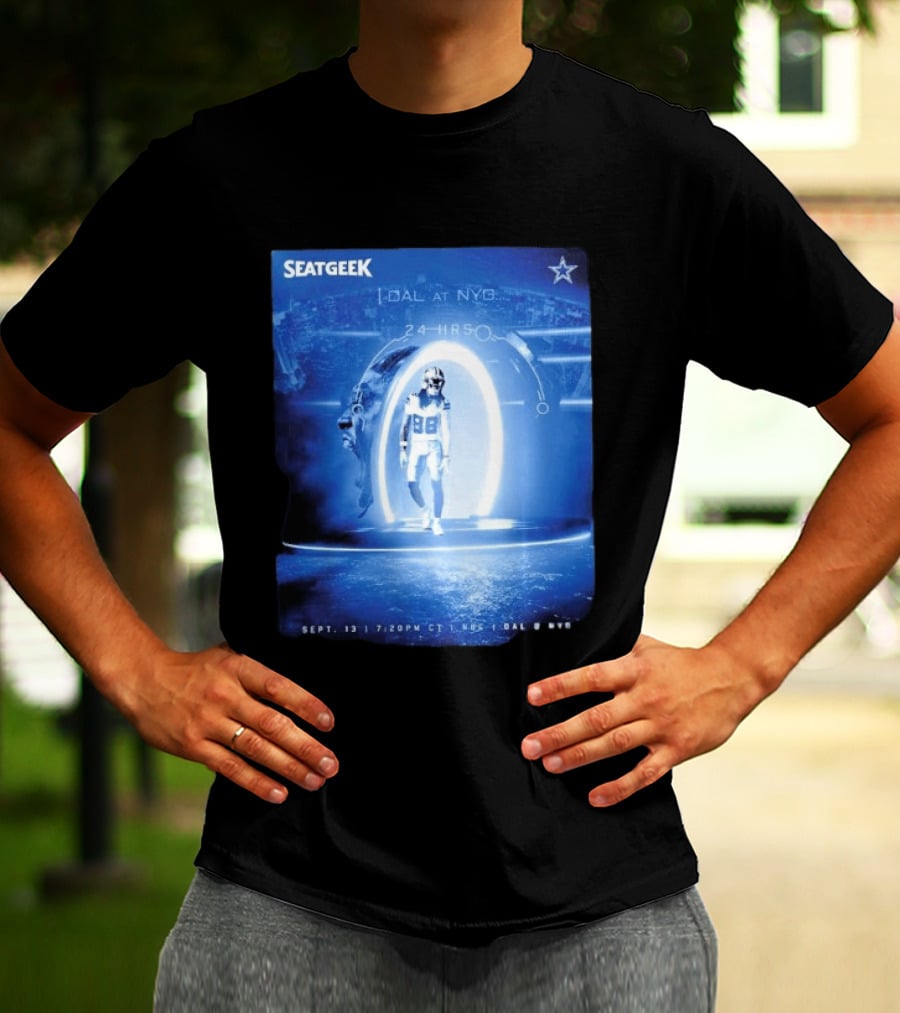 Seatgeek Dallas Vs New York Giants MetLife Stadium September 13 2026 24 Hrs Countdown T-Shirt