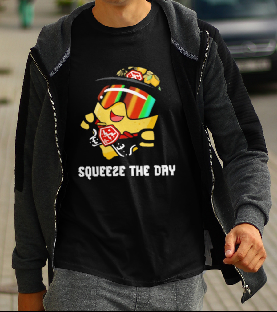 Lemon Guy Squeeze The Day Sunglasses Cool Vibe T-Shirt