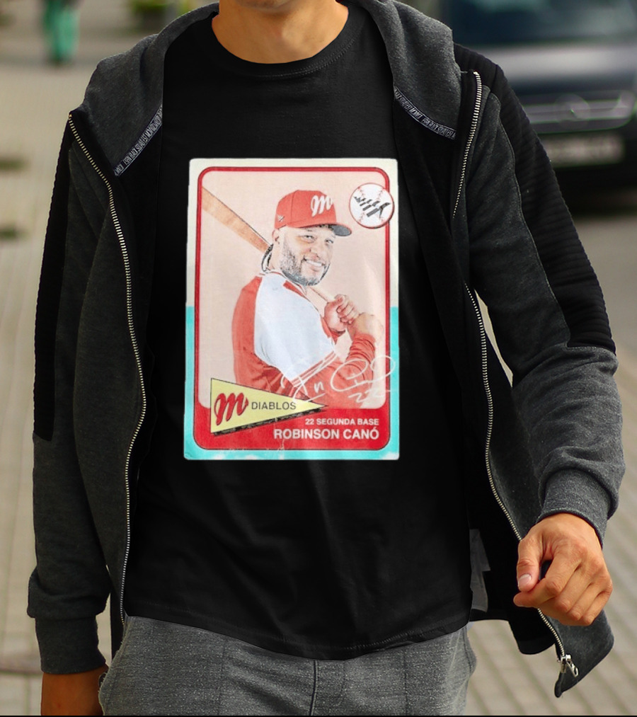 Robinson Canó Diablos Rojos Del México Paper Planes Baseball Segunda Base T-Shirt