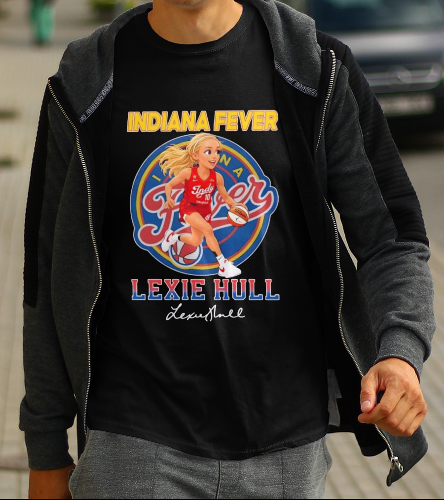 Indiana Fever No 10 Lexie Hull Chibi Basketball T-Shirt