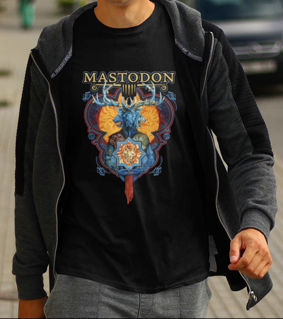 Mastodon Ornate Blood Mountain Deer T-Shirt