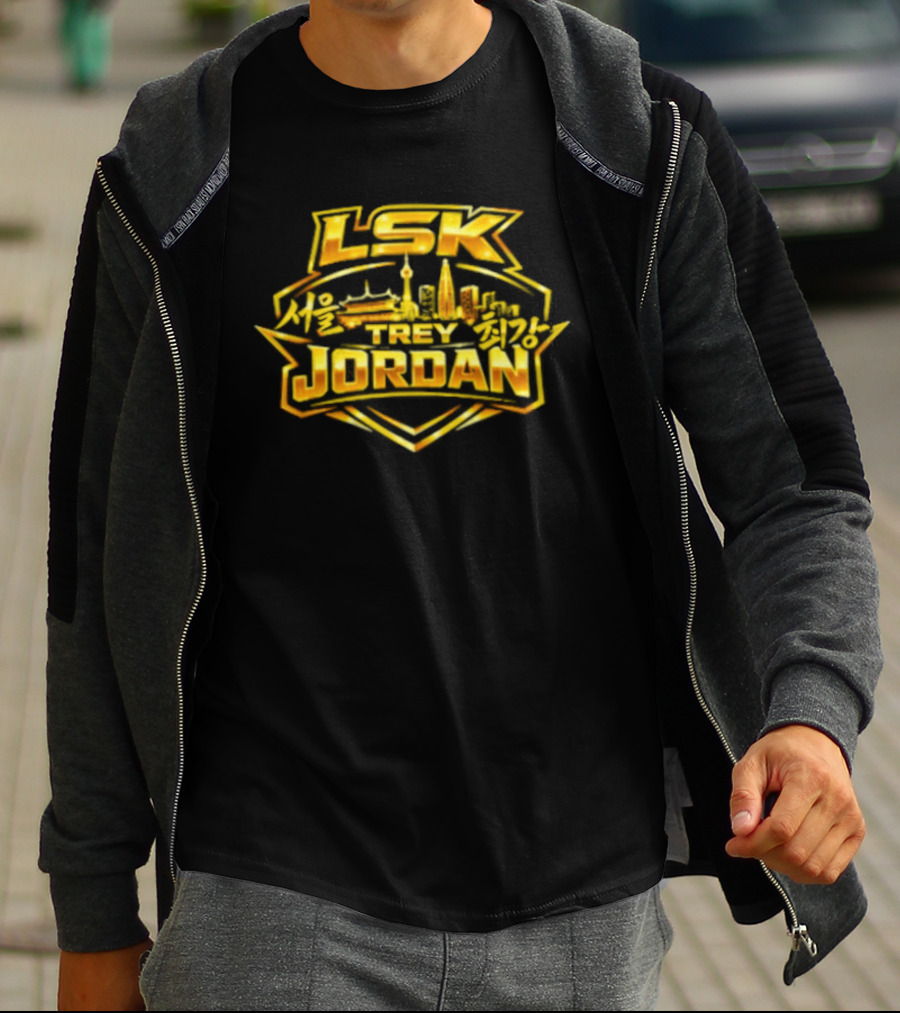 LSK Jordan Gold Skyline Retro Vibes T-Shirt