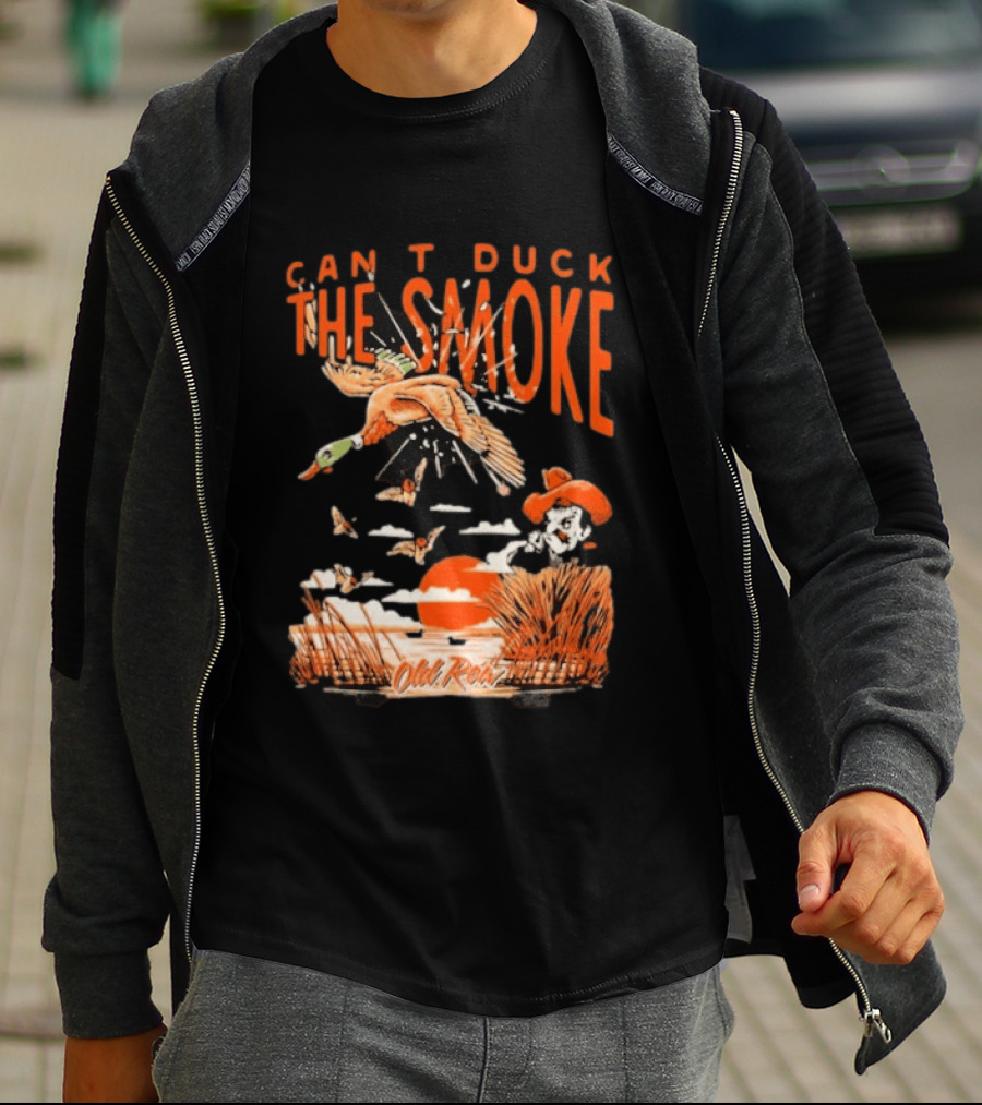 Oklahoma State Cowboys Can't Duck The Smoke Vintage Old Row T-Shirt