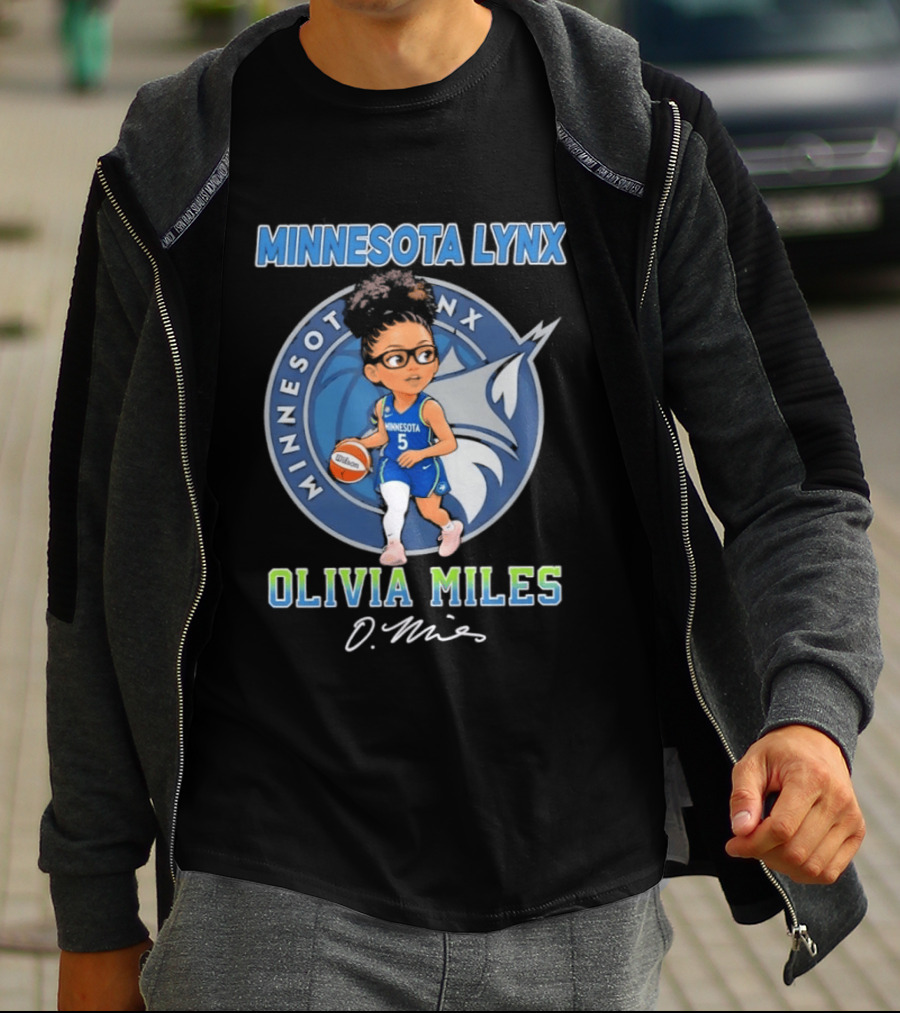 Minnesota Lynx Olivia Miles 5 Chibi Basketball T-Shirt