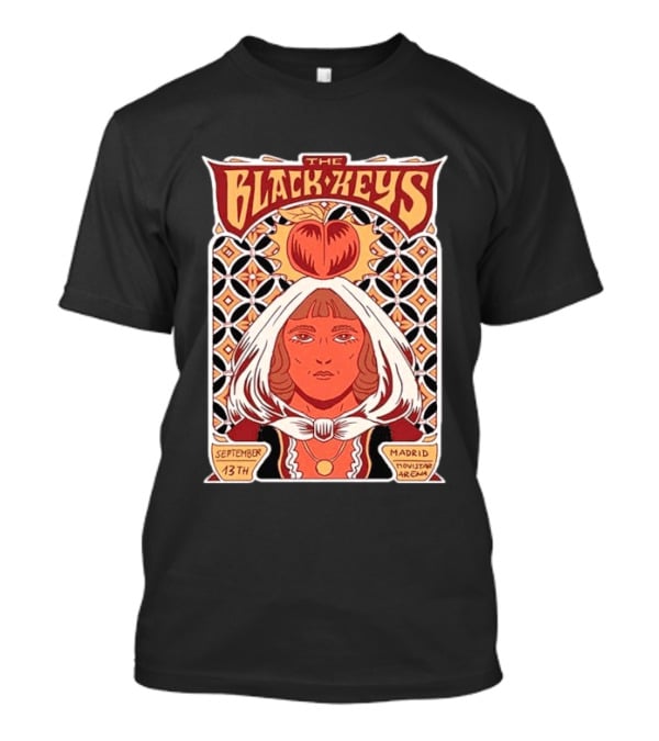The Black Keys Peaches N Kream World Tour 2026 Madrid Movistar Arena September 13th T-Shirt