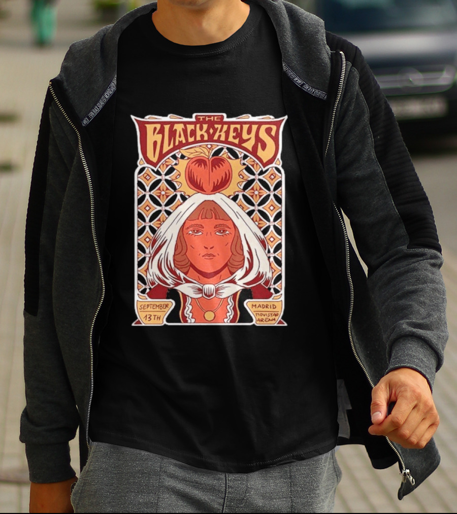 The Black Keys Peaches N Kream World Tour 2026 Madrid Movistar Arena September 13th T-Shirt