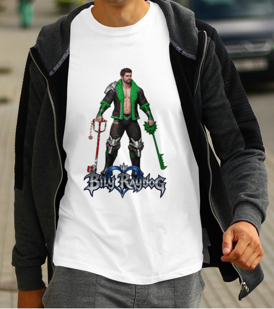 Billy Raydog Kingdom Hearts Crossover Character With Chains And Keys T-Shirt